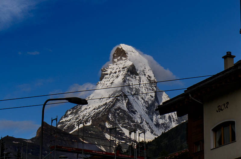 Matterhorn von Zermatt aus gesehen